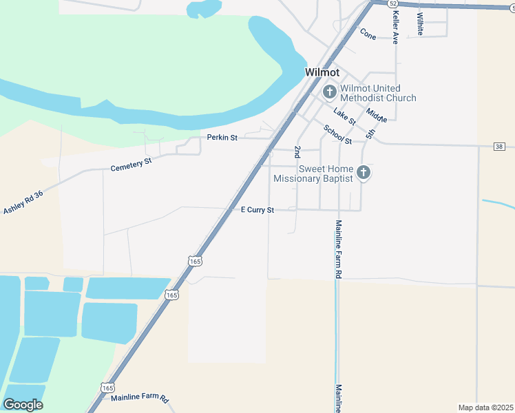 map of restaurants, bars, coffee shops, grocery stores, and more near 119 East Curry Street in Wilmot