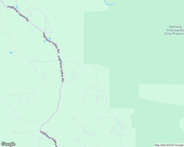 map of restaurants, bars, coffee shops, grocery stores, and more near 16415 Highland Trails Drive in Ramona