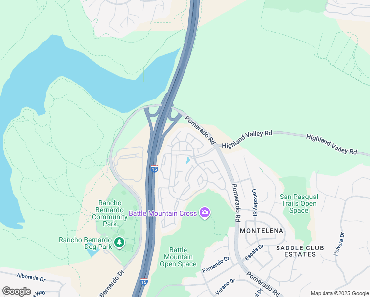 map of restaurants, bars, coffee shops, grocery stores, and more near 18861 Caminito Cantilena in San Diego