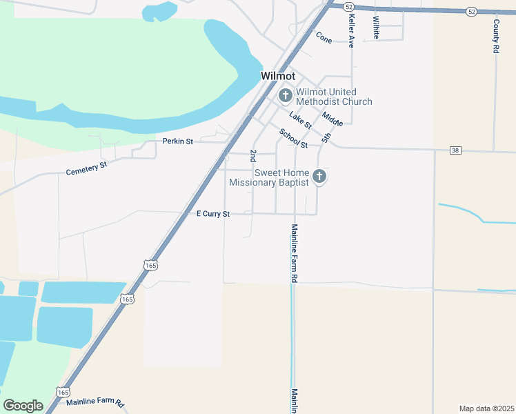 map of restaurants, bars, coffee shops, grocery stores, and more near 119-209 East Curry Street in Wilmot