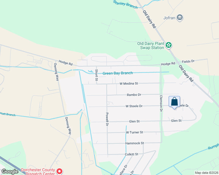 map of restaurants, bars, coffee shops, grocery stores, and more near 246 Powell Drive in Summerville