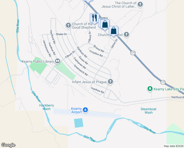 map of restaurants, bars, coffee shops, grocery stores, and more near 303 Greenwich Road in Kearny