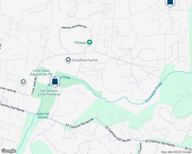 map of restaurants, bars, coffee shops, grocery stores, and more near 3245 Brookside Lane in Encinitas
