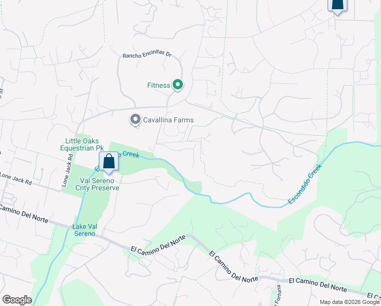 map of restaurants, bars, coffee shops, grocery stores, and more near 3226 Brookside Lane in Encinitas