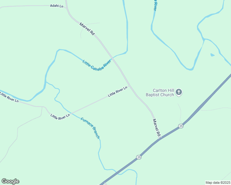 map of restaurants, bars, coffee shops, grocery stores, and more near 8-10 Little River Lane in Bibb