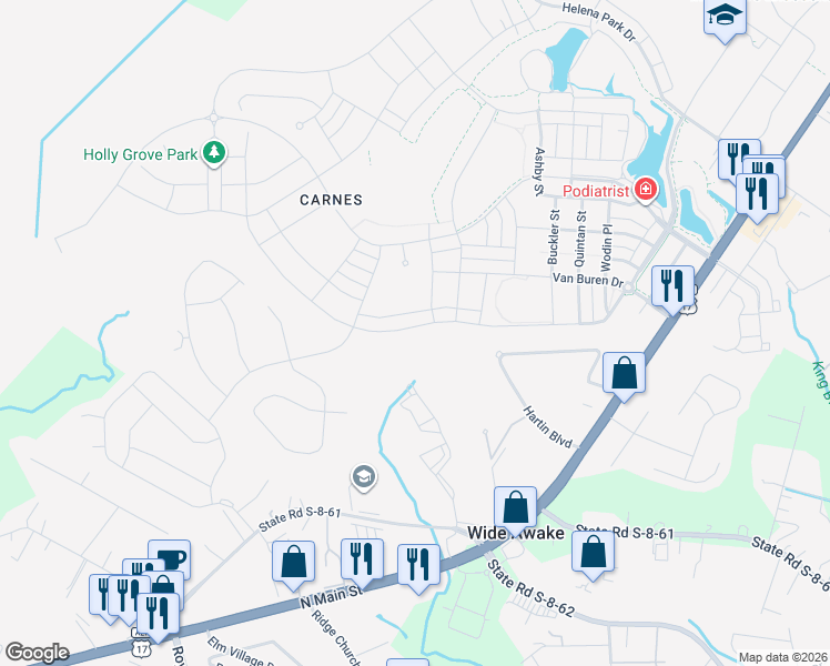 map of restaurants, bars, coffee shops, grocery stores, and more near 339 Parish Farms Drive in Summerville