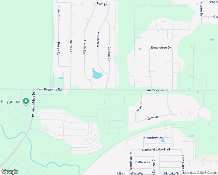 map of restaurants, bars, coffee shops, grocery stores, and more near 11490 Sam Reynolds Road in Justin