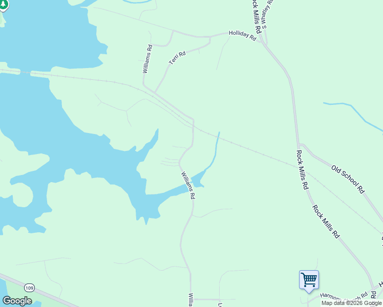 map of restaurants, bars, coffee shops, grocery stores, and more near 524 Williams Road in LaGrange