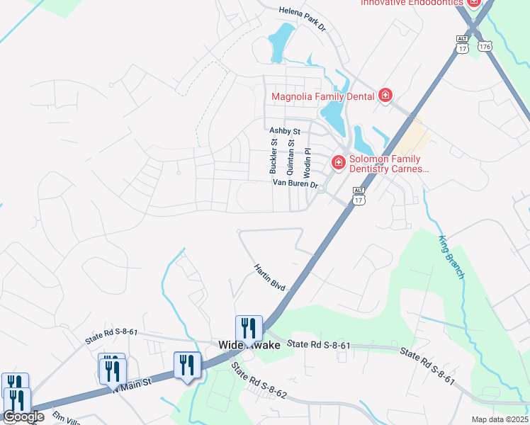 map of restaurants, bars, coffee shops, grocery stores, and more near 345 Parish Farms Drive in Summerville