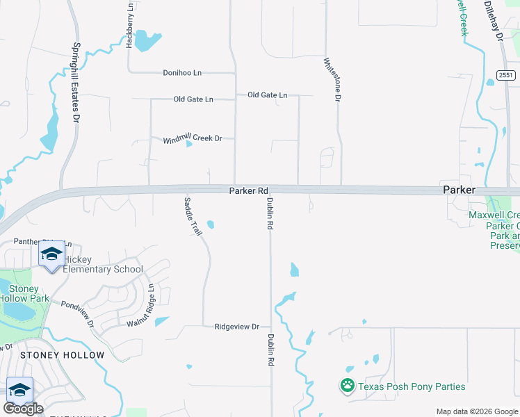map of restaurants, bars, coffee shops, grocery stores, and more near 3911 Dublin Road in Allen