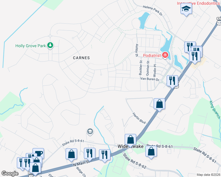 map of restaurants, bars, coffee shops, grocery stores, and more near 339 Parish Farms Drive in Summerville