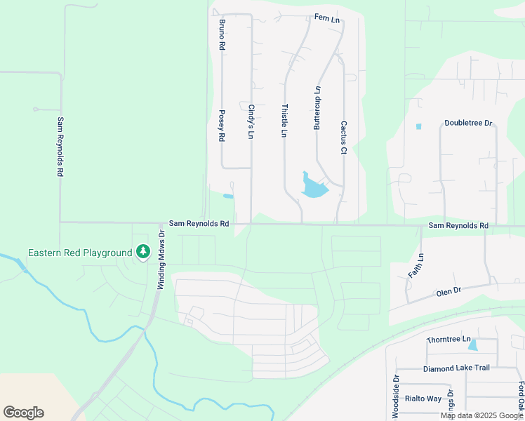 map of restaurants, bars, coffee shops, grocery stores, and more near 11742 Sam Reynolds Road in Justin