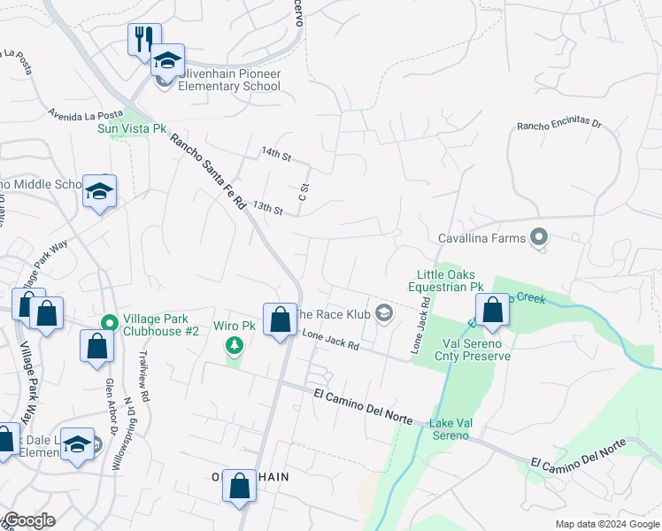 map of restaurants, bars, coffee shops, grocery stores, and more near 939 Calle Santa Cruz in Encinitas