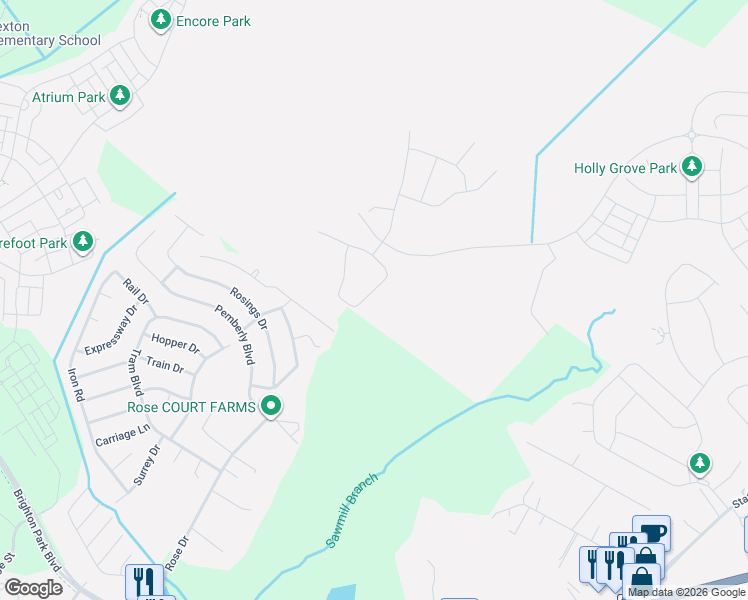 map of restaurants, bars, coffee shops, grocery stores, and more near 106 Netherfield Drive in Summerville