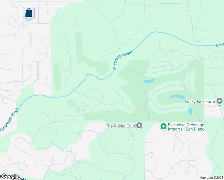 map of restaurants, bars, coffee shops, grocery stores, and more near 18486 Via Candela in Rancho Santa Fe