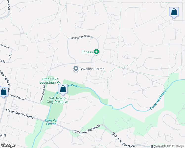 map of restaurants, bars, coffee shops, grocery stores, and more near 3117 Camino Del Rancho in Encinitas