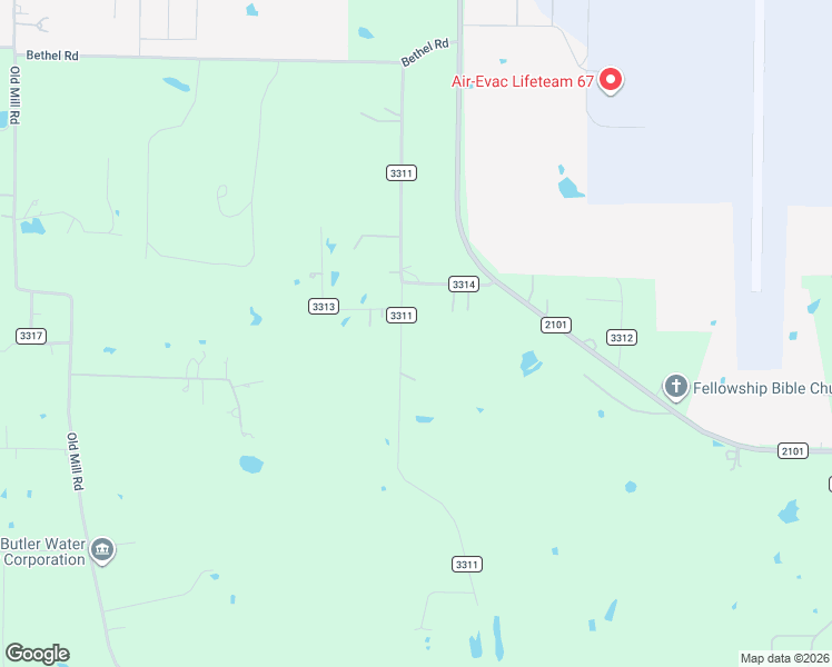 map of restaurants, bars, coffee shops, grocery stores, and more near 3089 County Road 3311 in Greenville