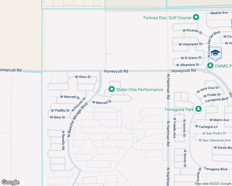 map of restaurants, bars, coffee shops, grocery stores, and more near 37370 West La Paz Street in Maricopa