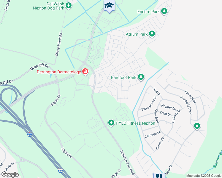 map of restaurants, bars, coffee shops, grocery stores, and more near 715 Jenkins Park Circle in Summerville