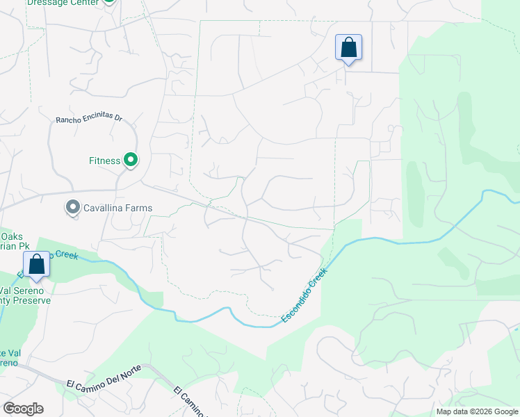 map of restaurants, bars, coffee shops, grocery stores, and more near 3303 Lilac Summit in Encinitas