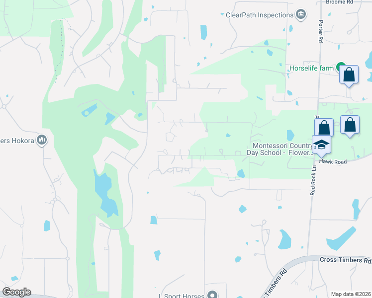 map of restaurants, bars, coffee shops, grocery stores, and more near 1491 Latigo Lane in Flower Mound