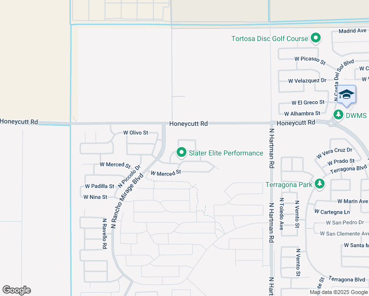 map of restaurants, bars, coffee shops, grocery stores, and more near 37370 West La Paz Street in Maricopa