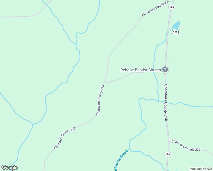 map of restaurants, bars, coffee shops, grocery stores, and more near 2494 County Road 233 in La Fayette