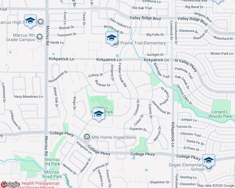 map of restaurants, bars, coffee shops, grocery stores, and more near 1601 Homestead Street in Flower Mound