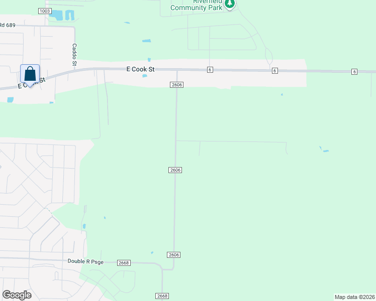 map of restaurants, bars, coffee shops, grocery stores, and more near 3051 County Road 2606 in Caddo Mills