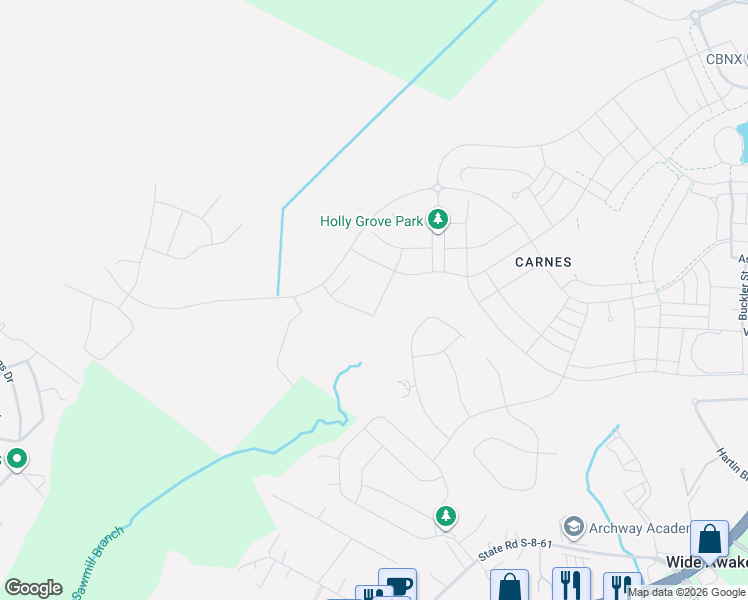 map of restaurants, bars, coffee shops, grocery stores, and more near Clydesdale Circle in Summerville