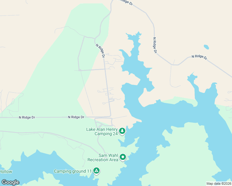 map of restaurants, bars, coffee shops, grocery stores, and more near 4 North Ridge Drive in Justiceburg
