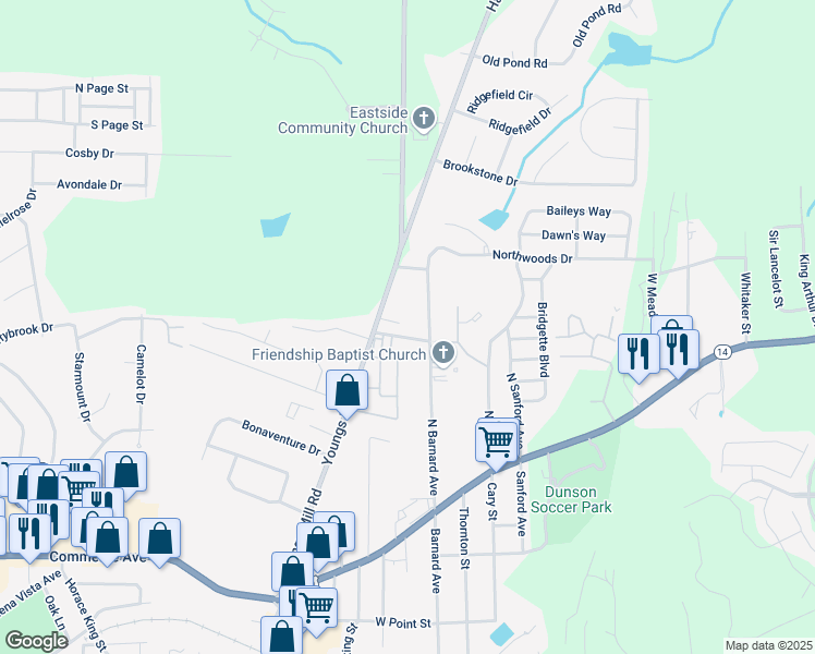 map of restaurants, bars, coffee shops, grocery stores, and more near in LaGrange