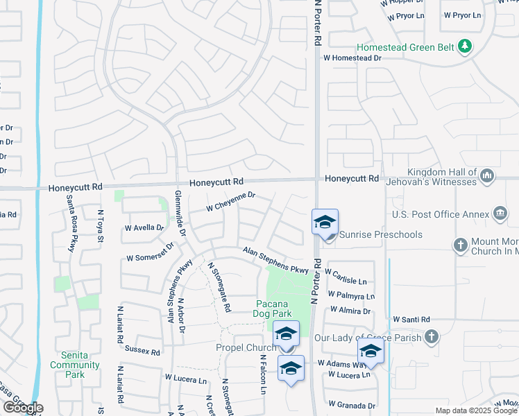map of restaurants, bars, coffee shops, grocery stores, and more near 41828 West Avella Drive in Maricopa