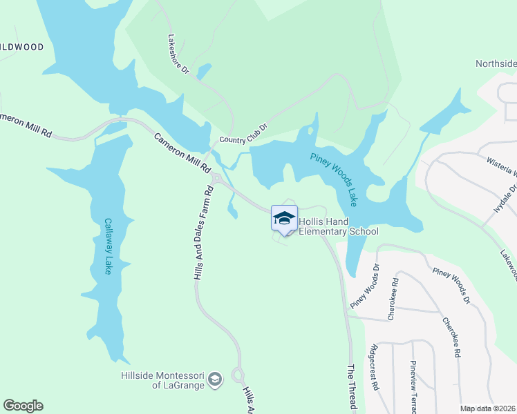 map of restaurants, bars, coffee shops, grocery stores, and more near 914 Country Club Road in LaGrange