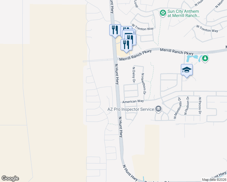 map of restaurants, bars, coffee shops, grocery stores, and more near 2597 Wrigley Drive in Florence