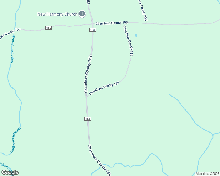 map of restaurants, bars, coffee shops, grocery stores, and more near 1112 County Road 159 in La Fayette
