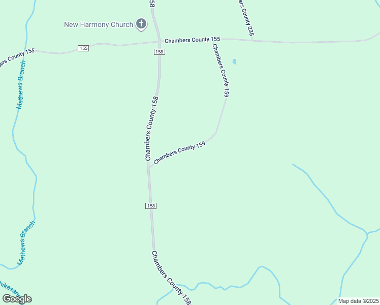 map of restaurants, bars, coffee shops, grocery stores, and more near 1112 Co Road 159 in La Fayette