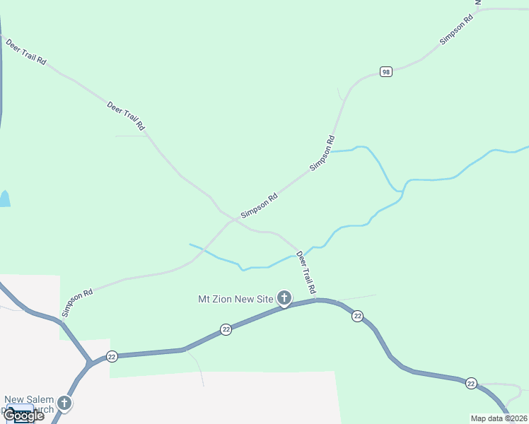 map of restaurants, bars, coffee shops, grocery stores, and more near 922 Simpson Road in Daviston