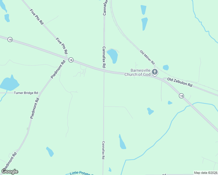 map of restaurants, bars, coffee shops, grocery stores, and more near 270 Cannafax Road in Barnesville