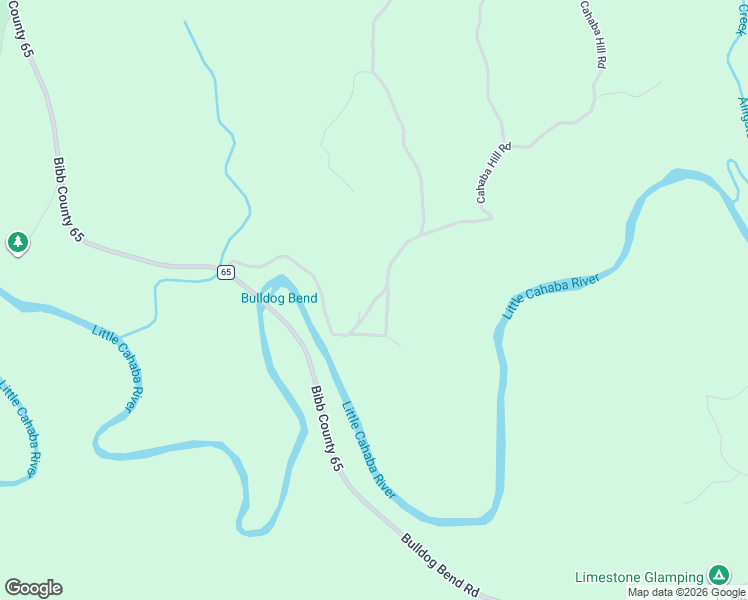 map of restaurants, bars, coffee shops, grocery stores, and more near Cahaba Hill Road in Brierfield