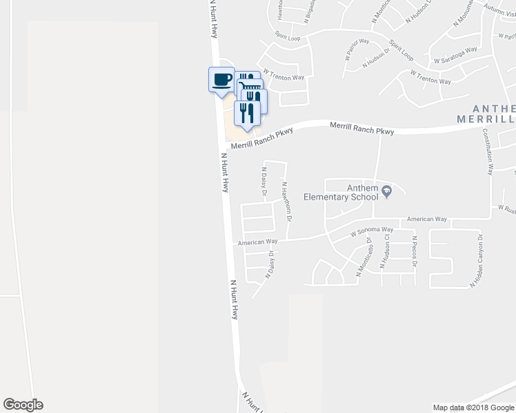 map of restaurants, bars, coffee shops, grocery stores, and more near 8023 West Georgetown Way in Florence