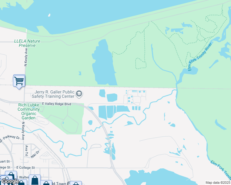 map of restaurants, bars, coffee shops, grocery stores, and more near in Lewisville