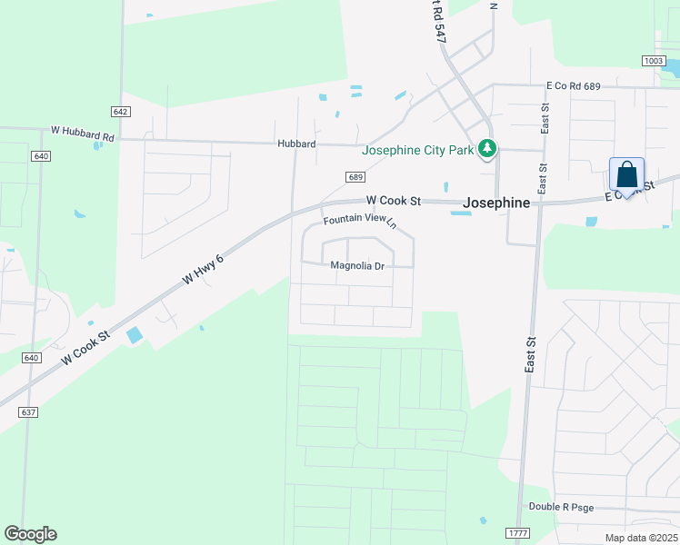 map of restaurants, bars, coffee shops, grocery stores, and more near 413 Magnolia Drive in Rockwall