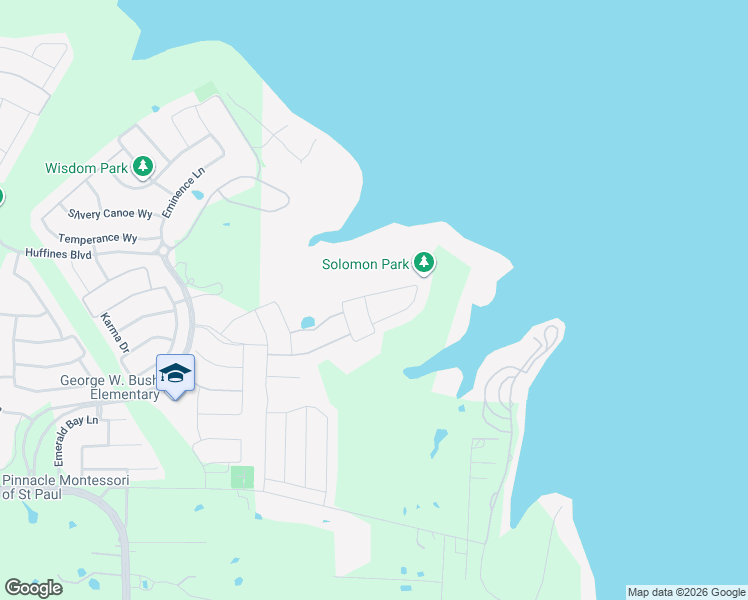 map of restaurants, bars, coffee shops, grocery stores, and more near 2430 Solomons Place in Wylie