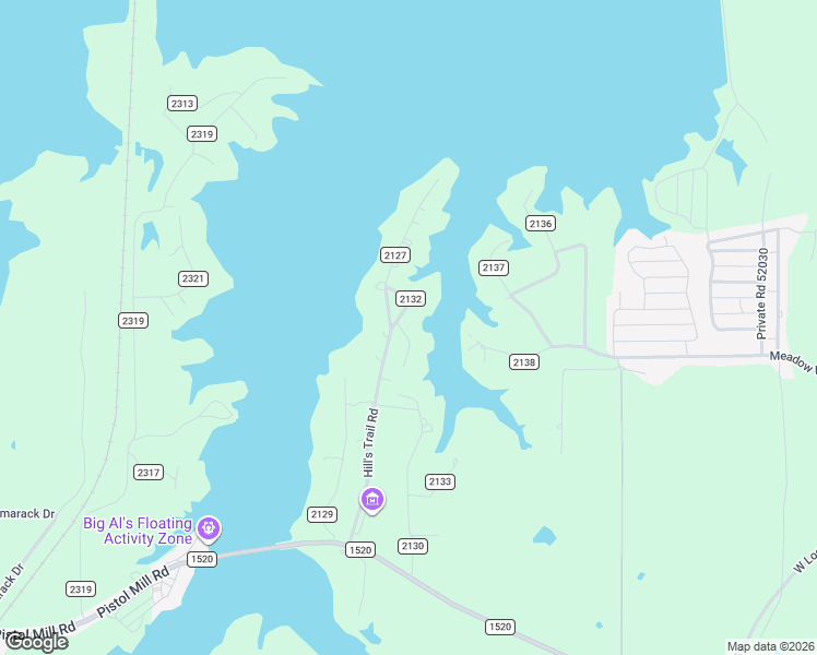 map of restaurants, bars, coffee shops, grocery stores, and more near 79 County Road 2131 in Pittsburg