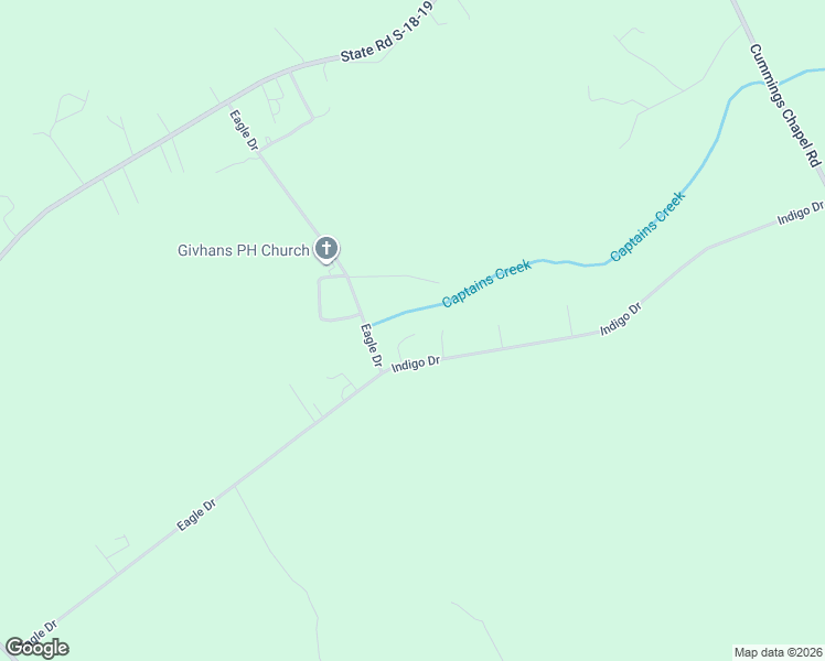 map of restaurants, bars, coffee shops, grocery stores, and more near 126 Tee Pee Drive in Ridgeville