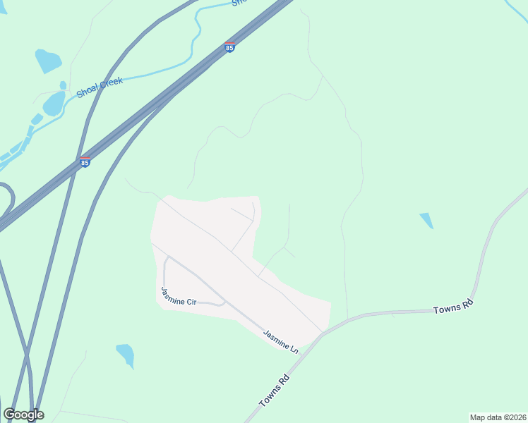 map of restaurants, bars, coffee shops, grocery stores, and more near 92 Pine Grove Way in LaGrange