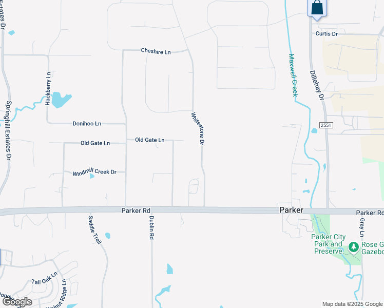 map of restaurants, bars, coffee shops, grocery stores, and more near 4313 Whitestone Dr. in Allen