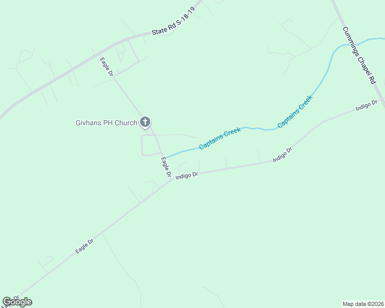 map of restaurants, bars, coffee shops, grocery stores, and more near 126 Tee Pee Drive in Ridgeville