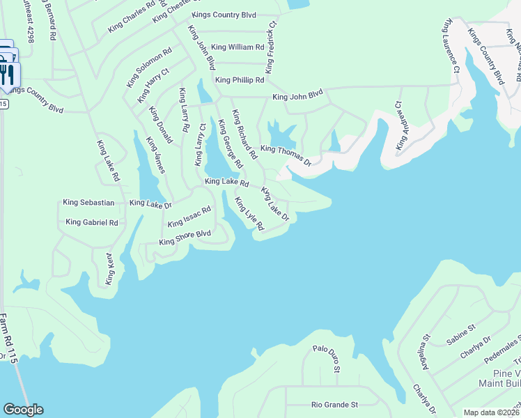 map of restaurants, bars, coffee shops, grocery stores, and more near 109 King Lyle Road in Scroggins